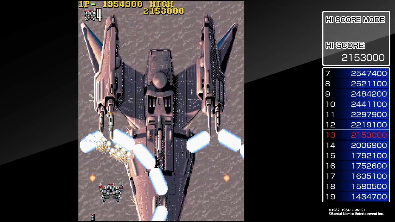 アーケードアーカイブス 超時空要塞マクロス ハイスコアモード 1P側手連1周クリア(2-1まで)