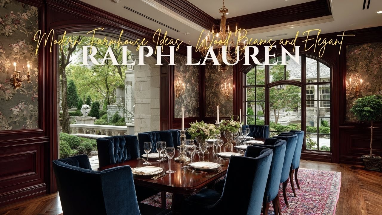Colonial Revival Dining Room Inspired by Ralph Lauren&rsquo;s Traditional American Elegance