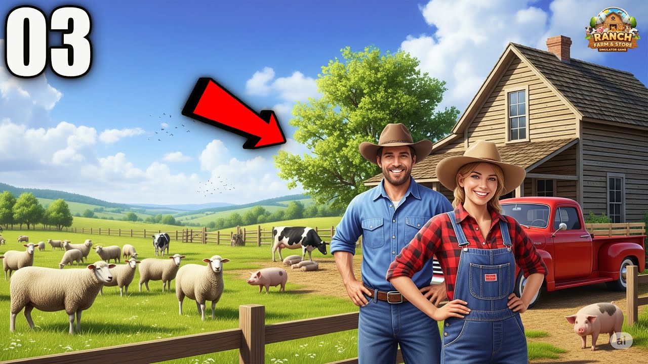 I Hired 2 Workers to Run My Ranch… Here’s What Happened! | Ranch Farm and store simulator #3