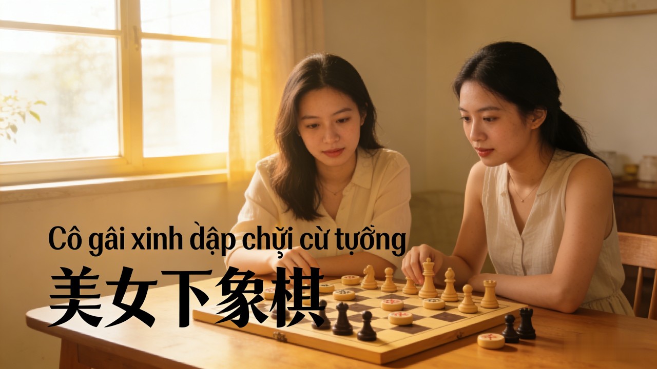 颜值这么高，棋艺还这么顶，真的没天理 #神仙颜值 #象棋高手
