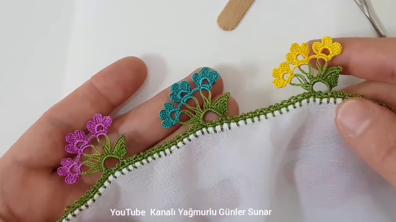 2068 - Hem Kolay Hem Zarifmi Zarif Tığ Oyası Yapımı
