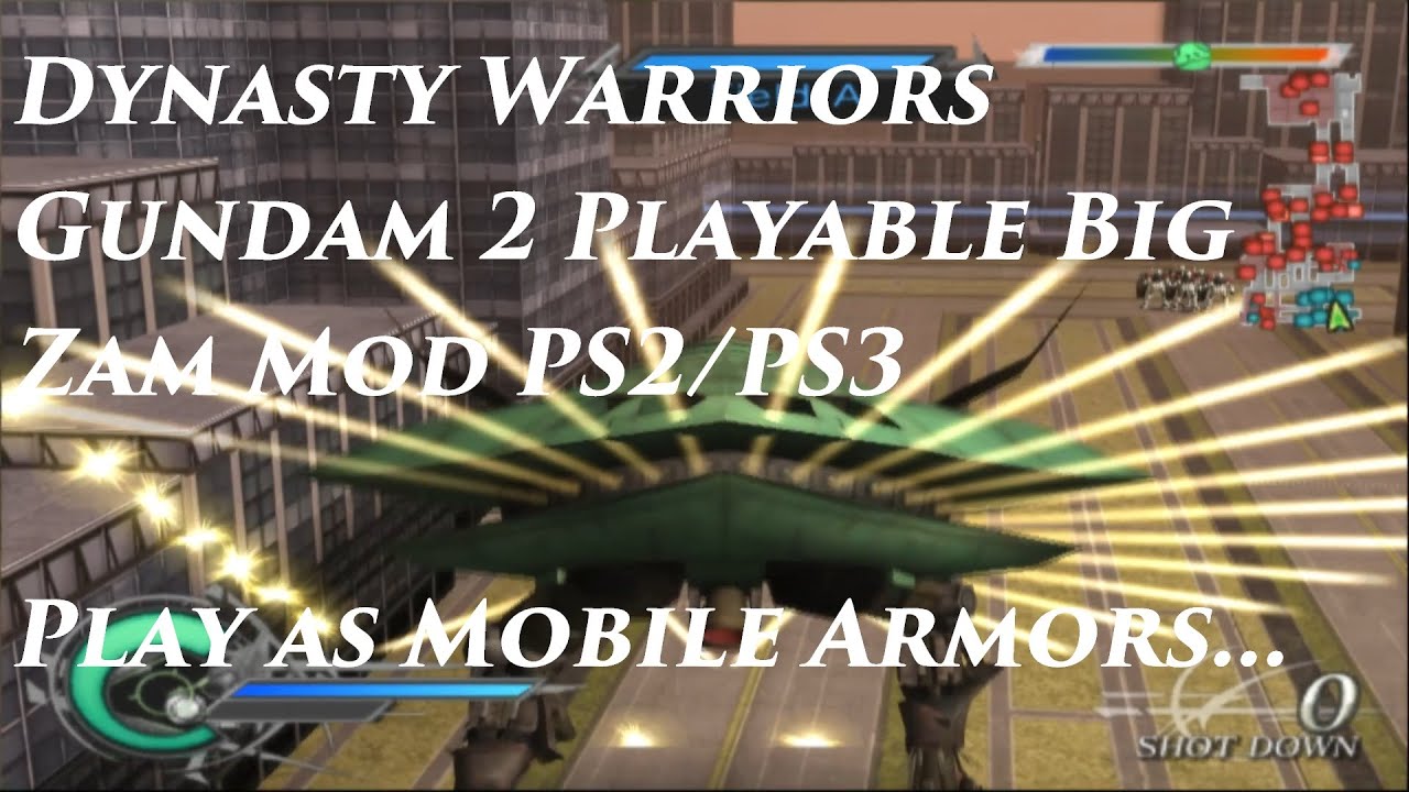 Dynasty Warriors Gundam 2 Playable Big Zam - Control Giant Mobile Armors