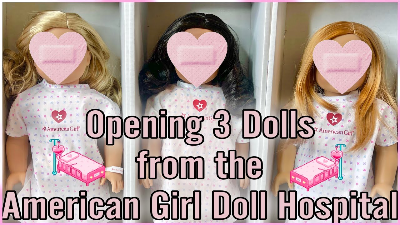 Opening 3 Dolls from the American Girl Doll Hospital!!!