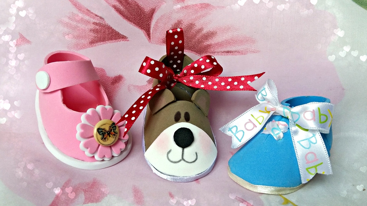 Scarpetta in crepla mod. orso | fommy diy | Portaconfetti bimba