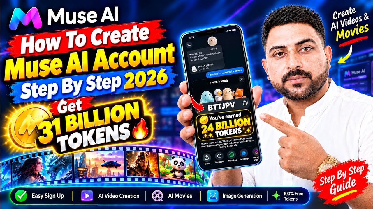 How To Create Muse AI Account Step By Step 2027🔥|| Muse AI Full Setup Guide & Unlimited Free Tokens