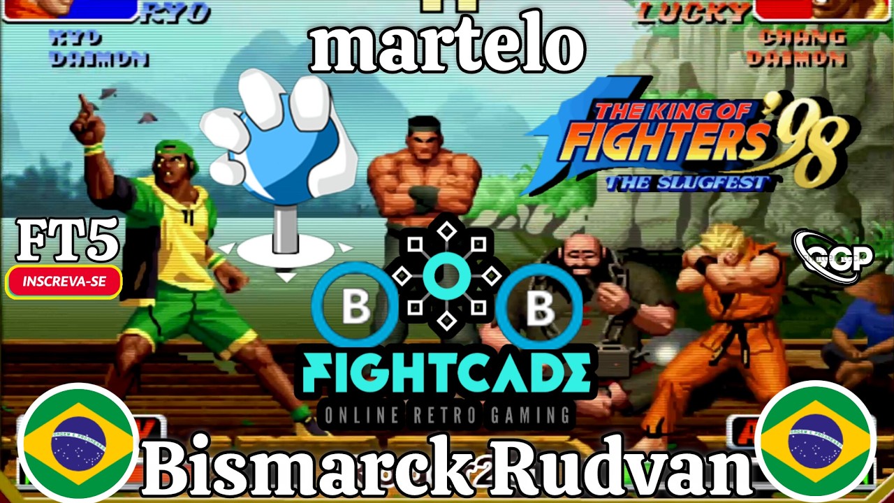 The King of Fighters '98✅RANK ((B))martelo🆚Bismarck Rudvan((B))🥋-FT5-🥋Fightcade2 ONLINE🥊LUTA🔴TOP!!!