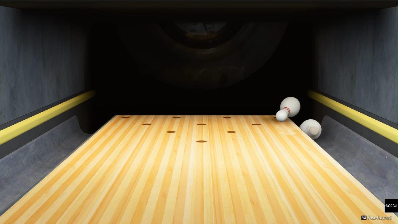 Yakuza Kiwami 3 bowling 10 frame 300 perfect