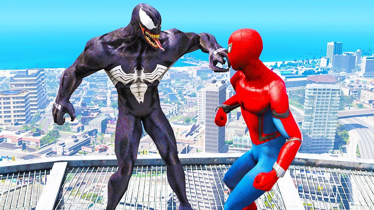SPIDERMAN CRAZY JUMPS/FALLS #33 (GTA 5 Spider-Man Fails)