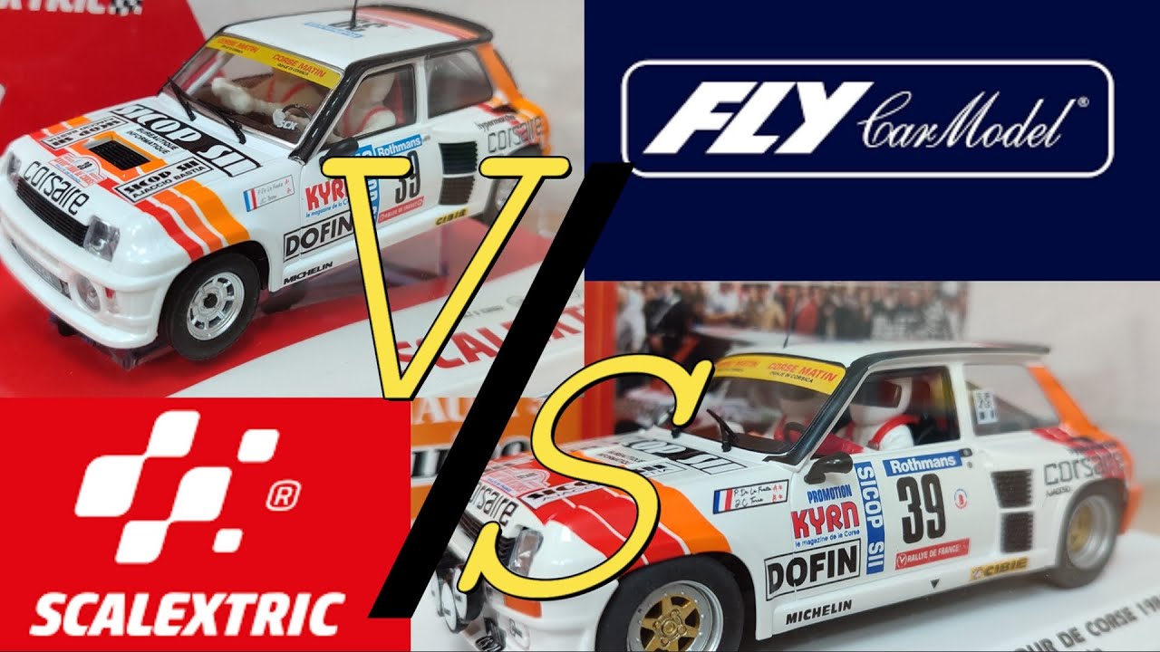 Comparativa entre los Renault 5 Turbo de Scalextric y Fly