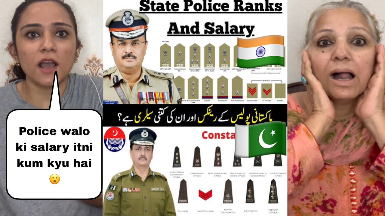 Indian Police Officers Rank & Salary 🇮🇳 Vs Pakistani Police Officers Rank & Salary 🇵🇰 || Pakistani
