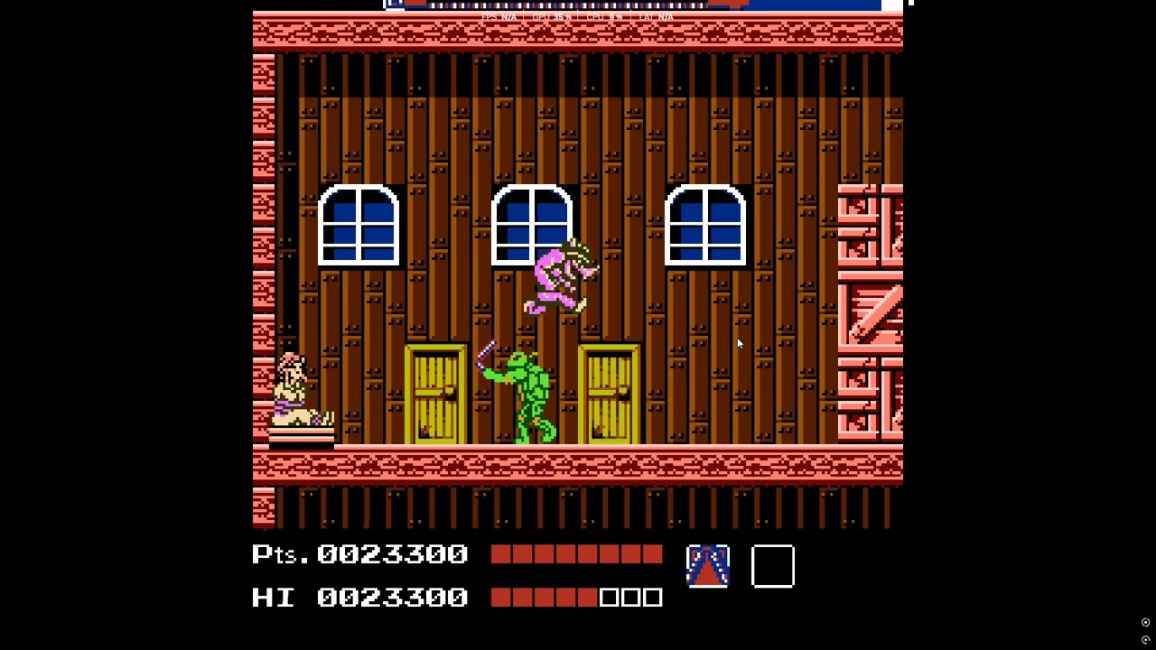 NES TMNT as far as you can get with cheats!