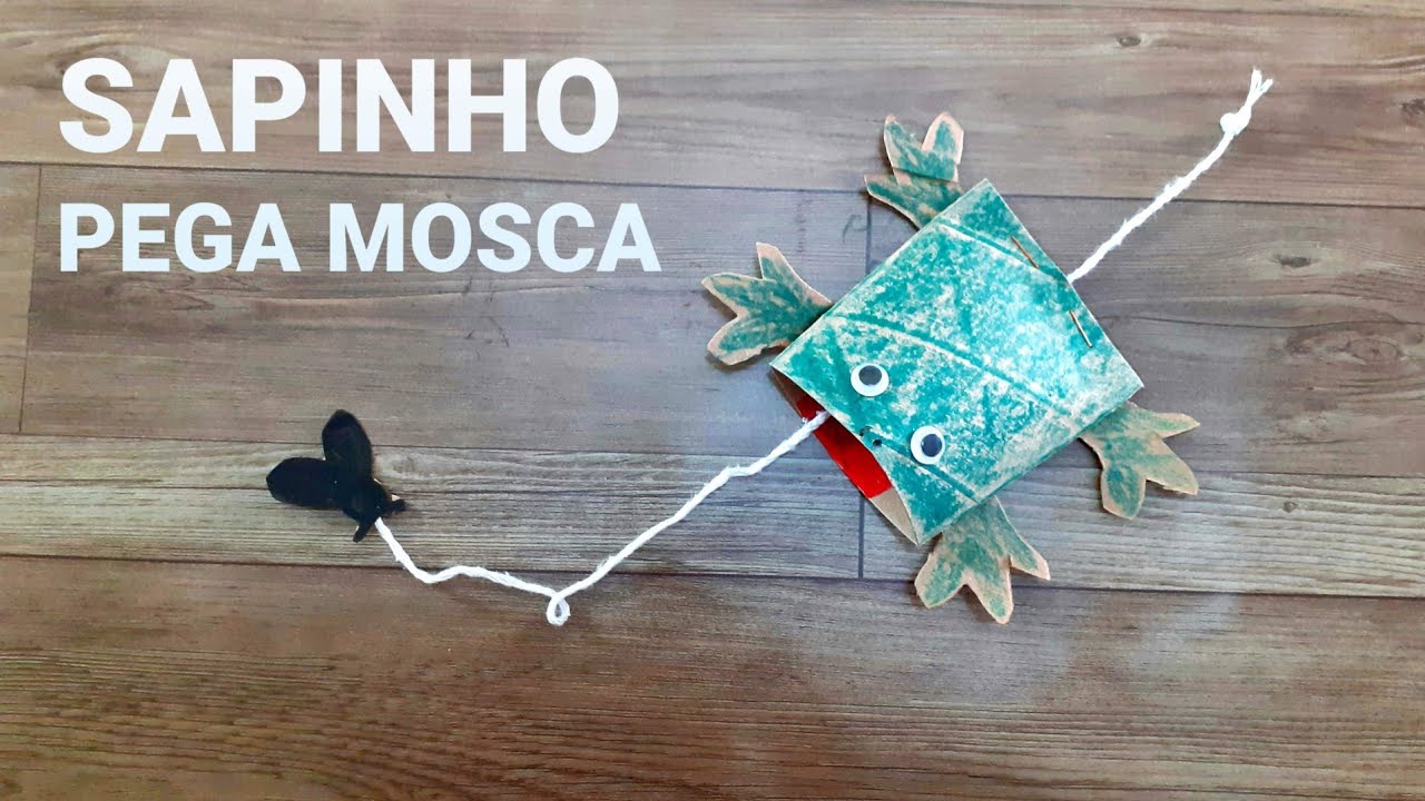 SAPINHO PEGA MOSCA FACIL DE FAZER #sapinhopegamosca #sapodepapel #diyideas