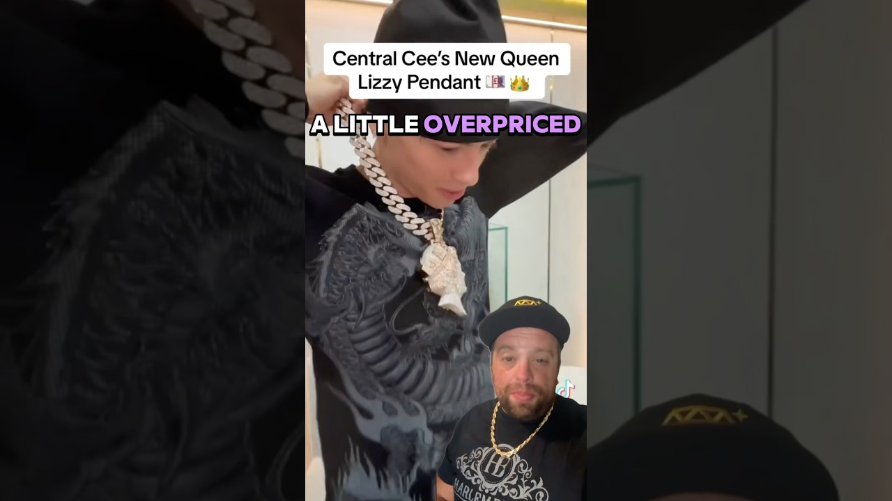 Overpriced? Central Cee $55,000 Moissanite Custom Pendant - Harlembling Review
