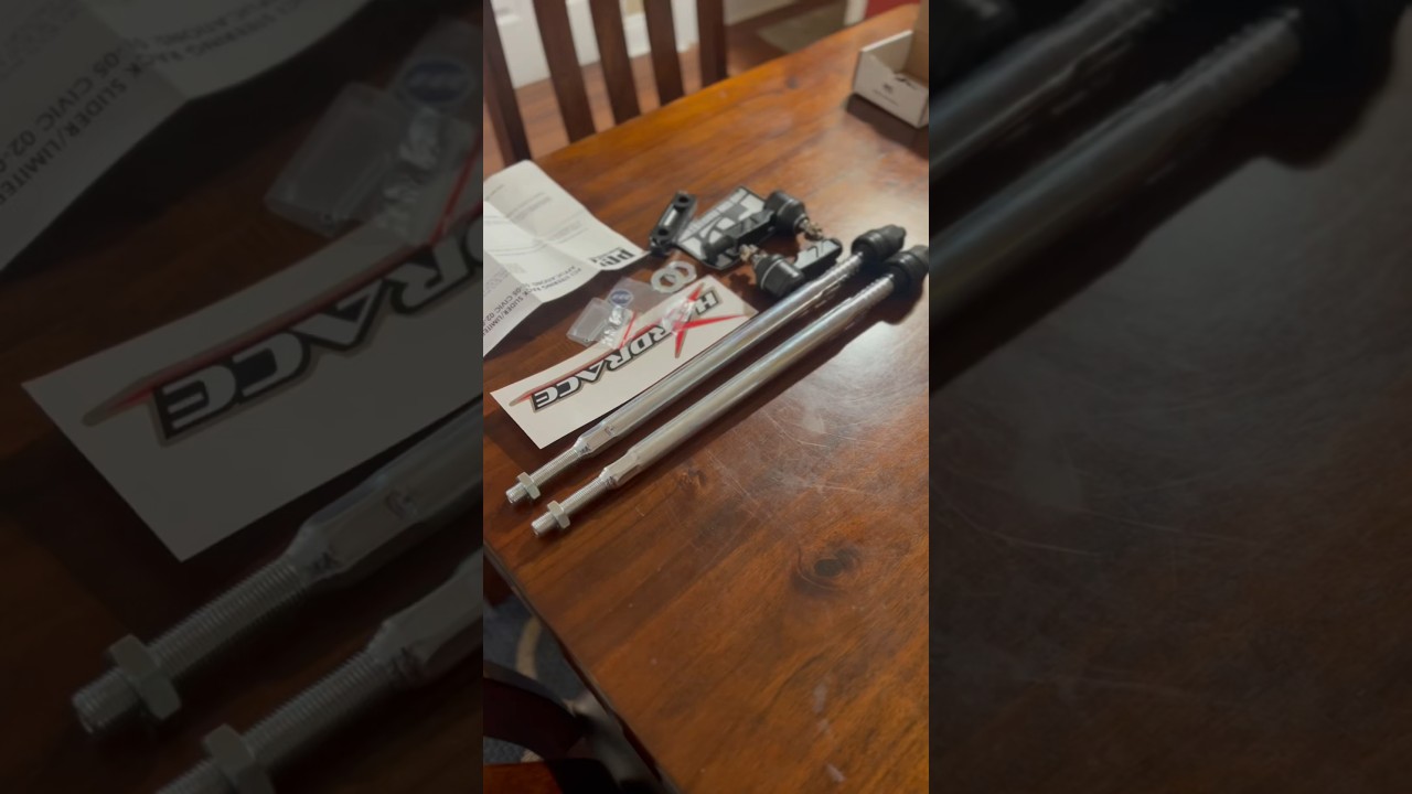 Hardrace Inner & outer tie rod install pt 1 #automobile #mechanic #car #acurarsx