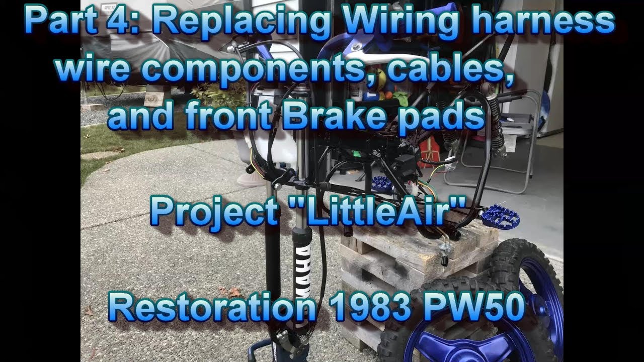 Part 4: Restoration 1983 PW50 Replace wiring components and front brakes