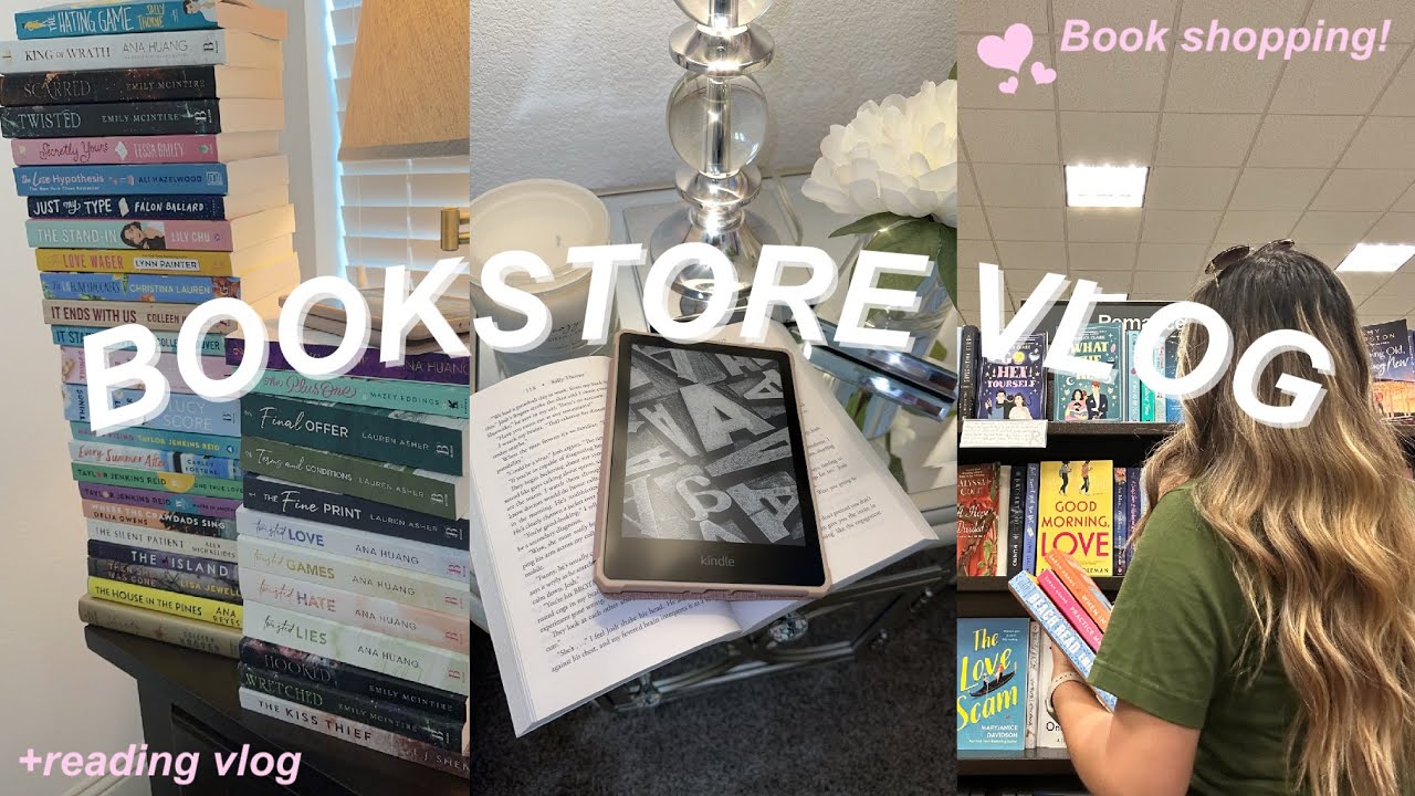 Come book shopping with me📖💓 book shopping&reading, book haul, book store vlog📚🌷day in the life