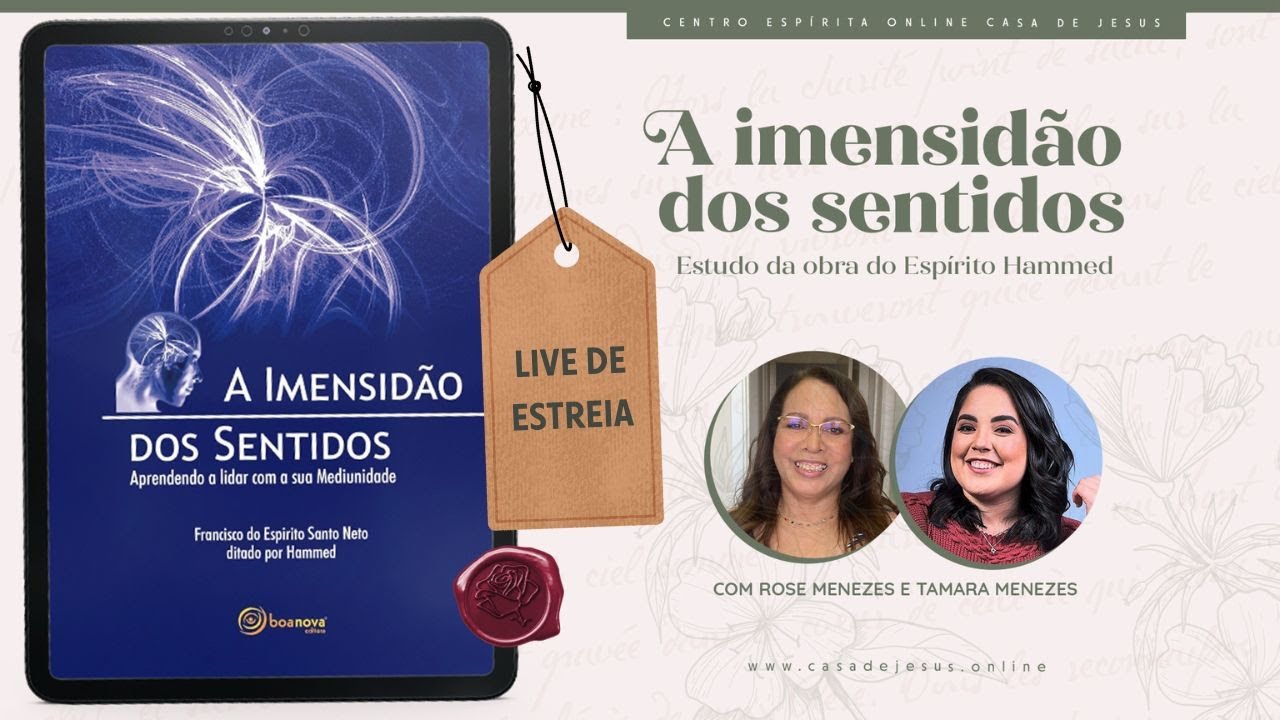 Apresentação do livro | Live de Estreia | A imensidão dos sentidos