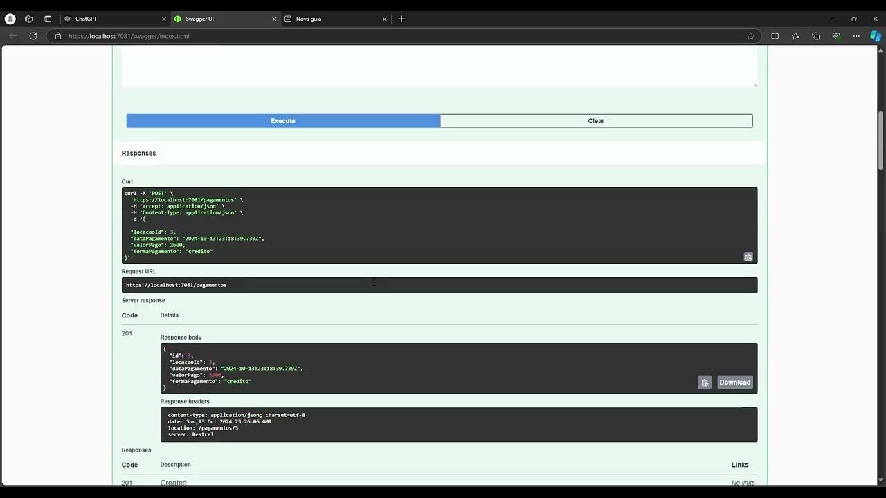 API para Locadora - Projeto PUC Minas