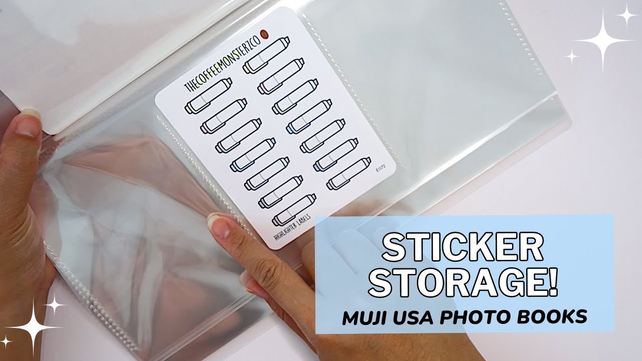 Muji Albums Sticker Storage, thecoffeemonsterzco etc | planner supplies haul
