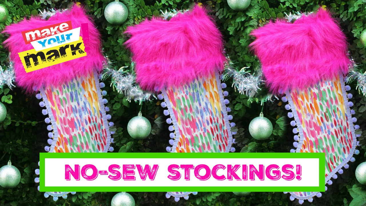 How to: No Sew Christmas Stockings