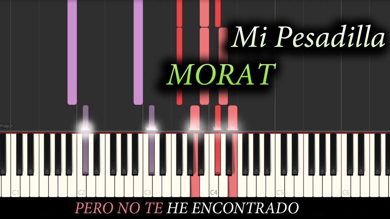 Morat, Andrés Cepeda - Mi Pesadilla | Piano Tutorial Acompañamiento Instrumental