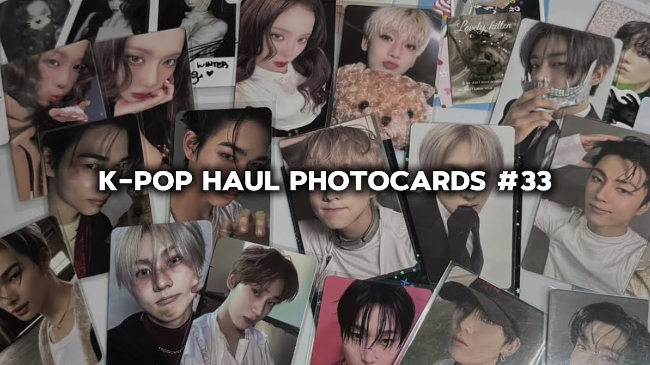 распаковка карт aespa, enhypen, le sserafim, nct wish 🥐