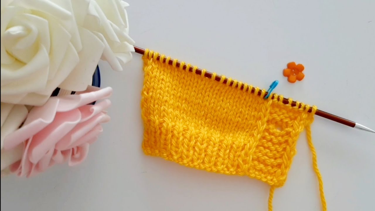 Asola ai ferri / Knitted buttonhole / Ojales tejidos a dos agujas