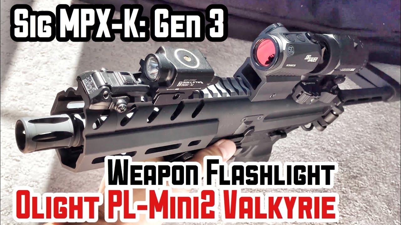 Olight PL-Mini2 on Sig MPX K: Brightness Unleashed【Gun30】