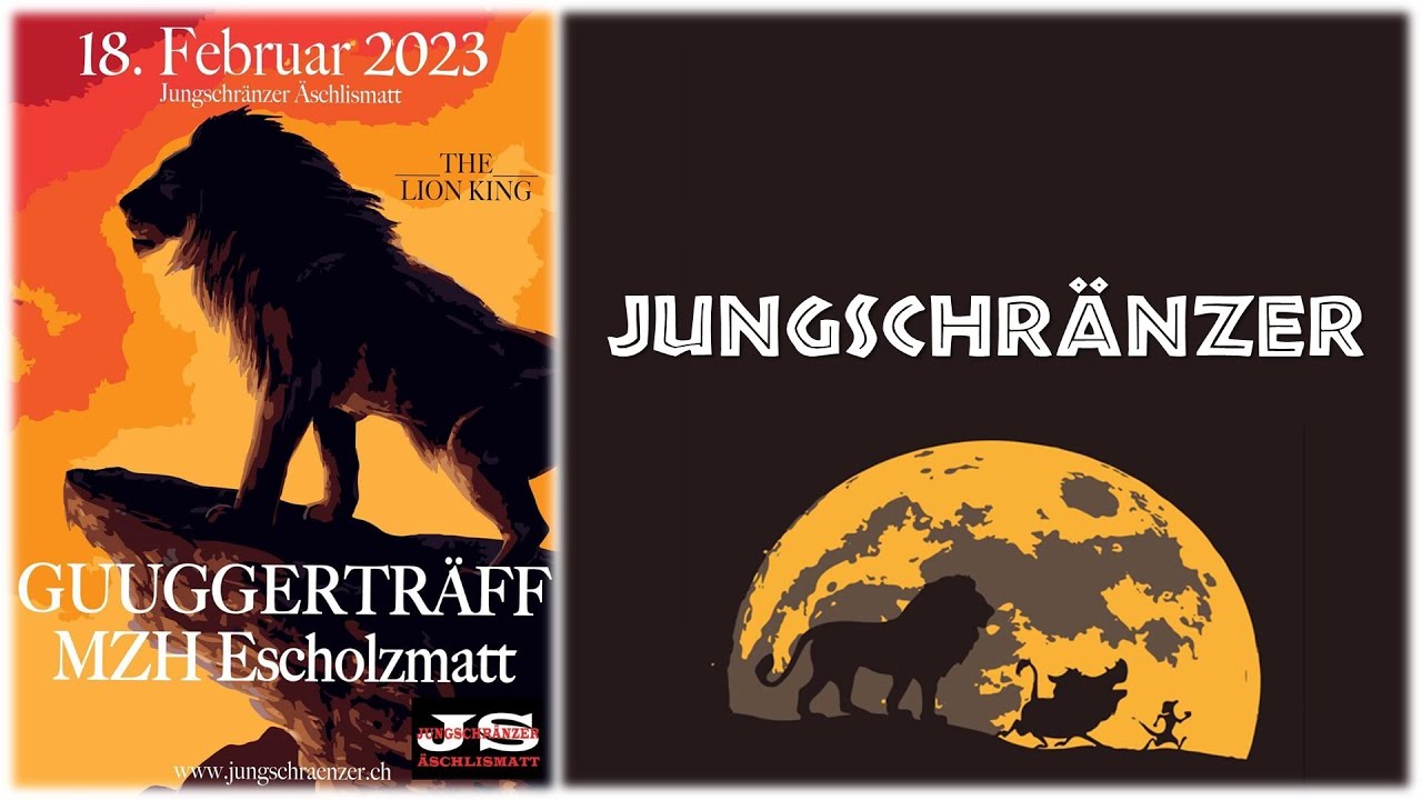 Escholzmatt Fasnacht 2023 Jungschränzer Auftritt Mehrzweckhalle beim Guuggerträff der Jungschränzer