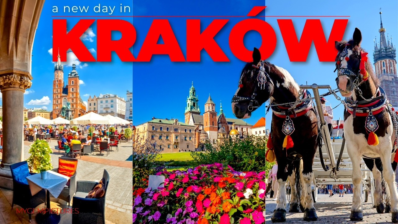 A NEW DAY IN KRAKÓW (POLAND) | 4K 60FPS | Historic charm in Poland’s former capital