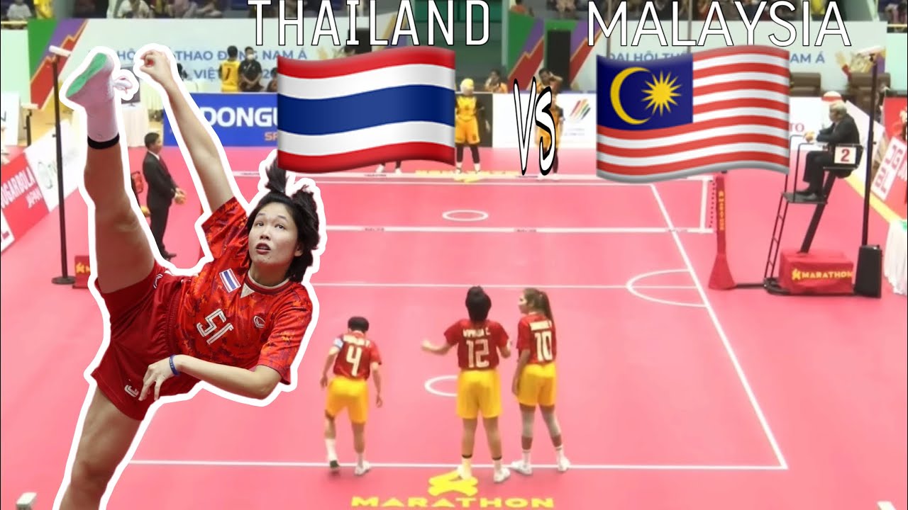เซปักตะกร้อทีมชุดหญิงทีม A ซีเกมส์2022 THAILAND VS MALAYSAI