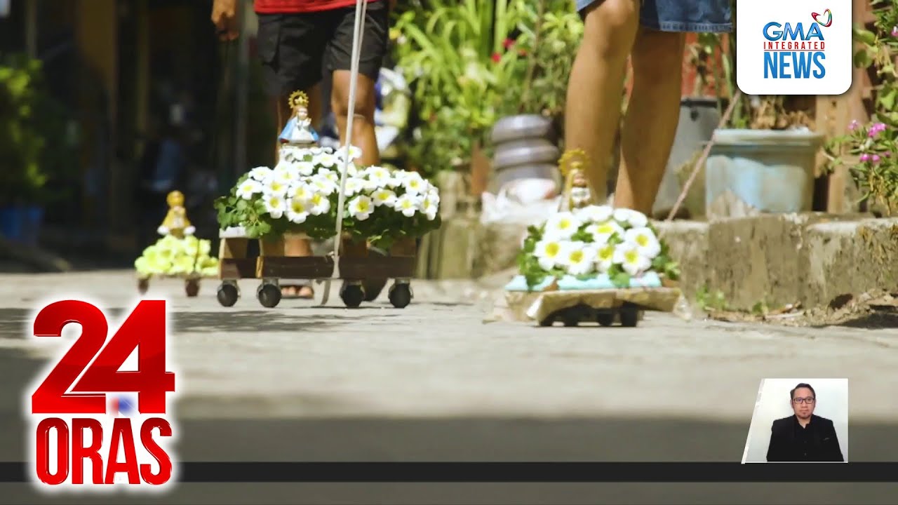 Grupo ng kabataan sa Pangil, Laguna, gumawa ng munting karo para sa mga imahen | 24 Oras