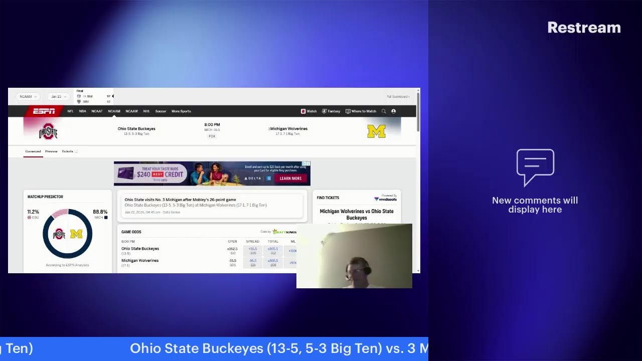 Ohio State vs. Michigan NCAAMBB play by play, reactions and live chat