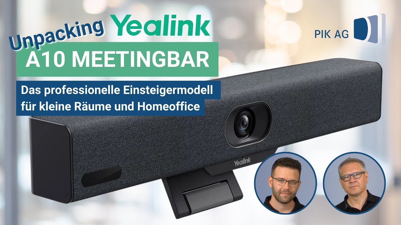 Wir zeigen Euch die Yealink Meetingbar A10! Unboxing und kleines Testing.