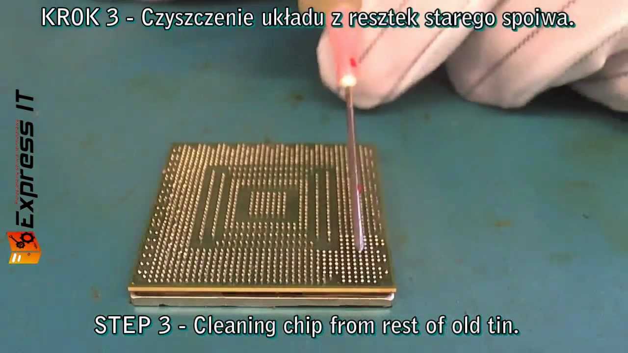 Reballing BGA PS3 (RSX/GPU). Naprawa YLOD RLOD / YLOD RLOD FIX. Playstation 3.