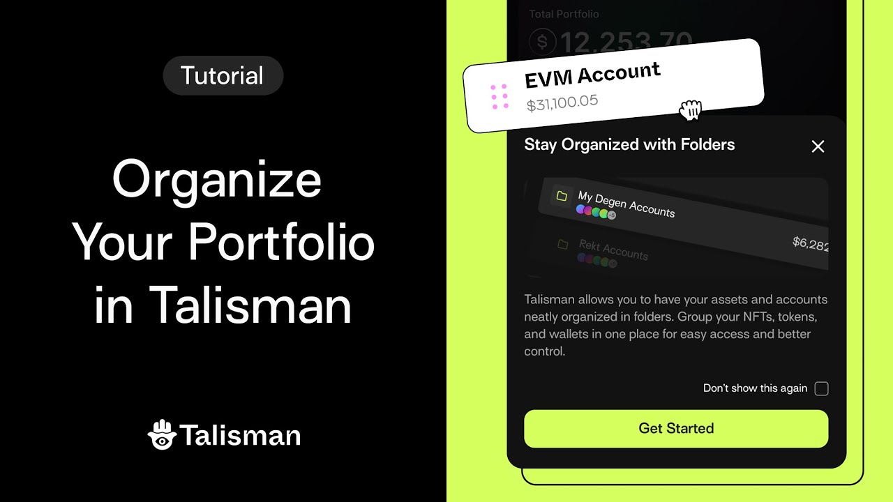 Organize Your Portfolio in Talisman Wallet