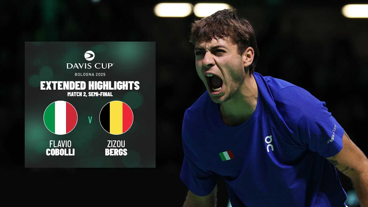 OUTSTANDING Cobolli wins it for Italy 🤯 | v Belgium | Extended Highlights | 2025 Davis Cup Final 8
