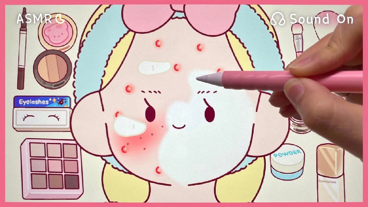 (eng)리보의 메이크업 ASMR Roleplay✨| 방구석 폐인 리보의 역대급 변신 | ipad drawing✏️