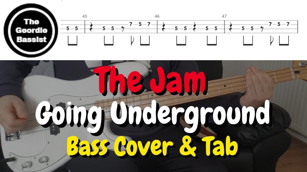 The Jam - Going Underground - Bass cover with tabs