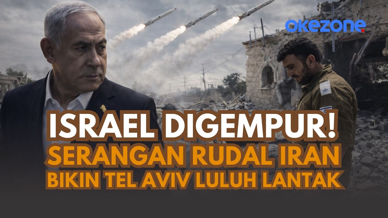 Israel Digempur! Serangan Rudal Iran Bikin Tel Aviv Luluh Lantak