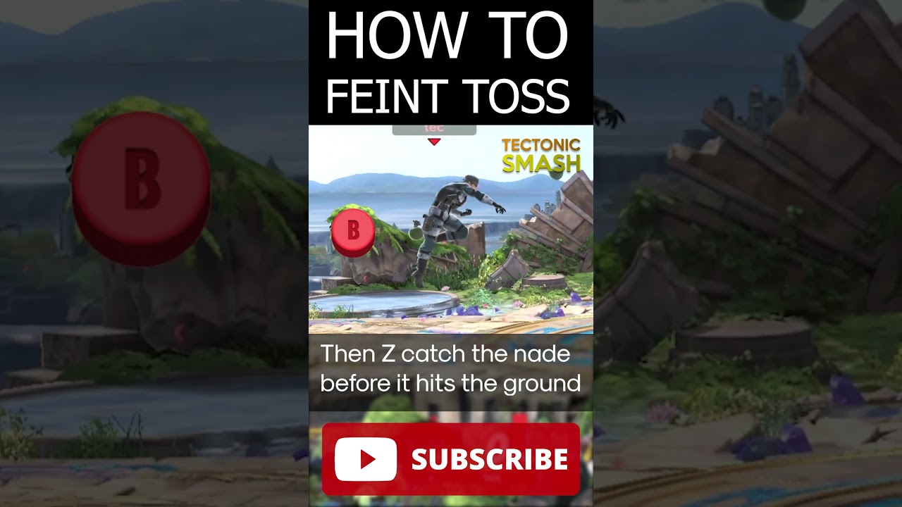 FEINT TOSS TUTORIAL (SSBU SNAKE TECH)