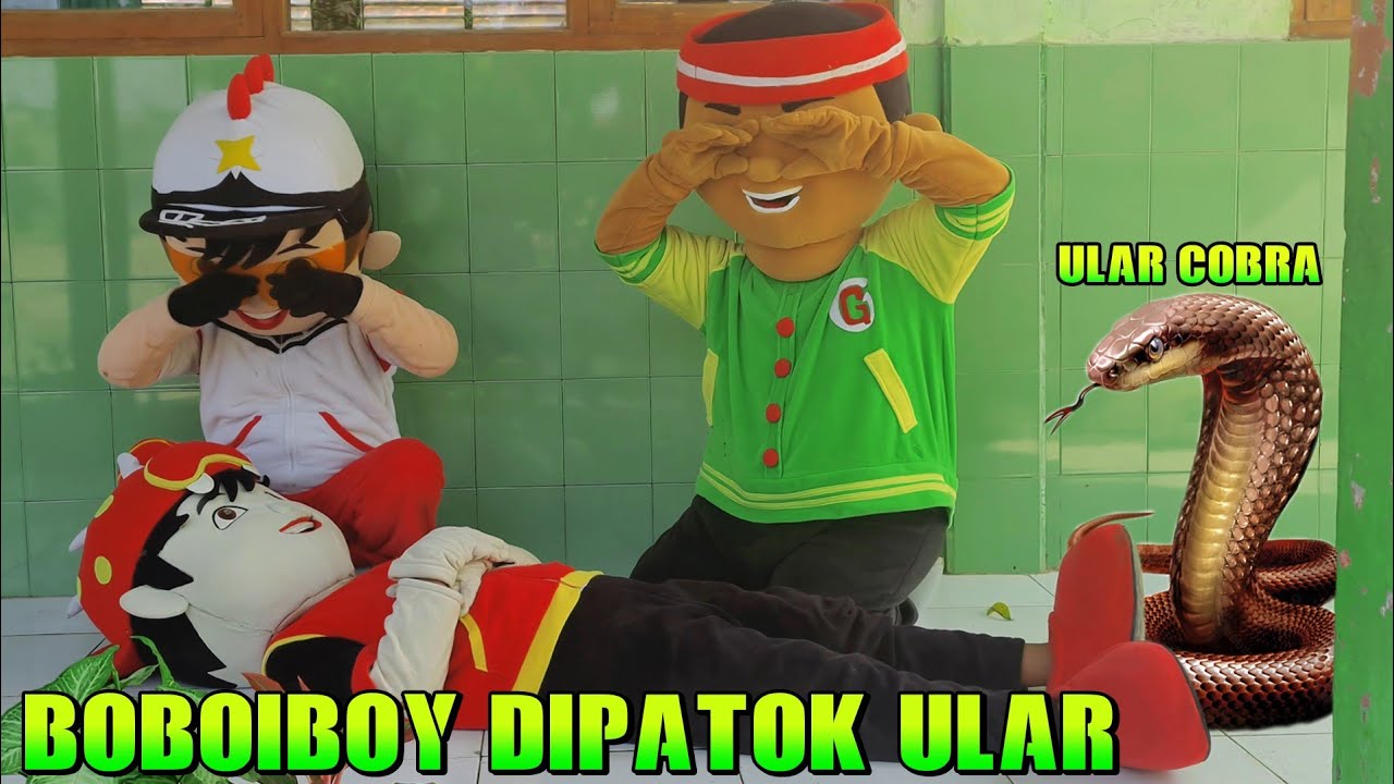 Badut boboiboy meninggoy dipatok ular cobra | badut gopal sedih banget