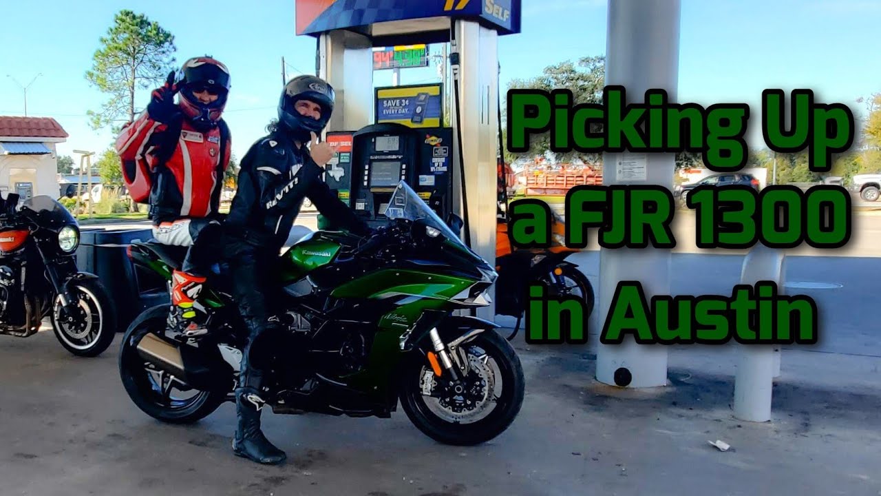 Picking Up my Yamaha FJR 1300 in Austin, Texas.