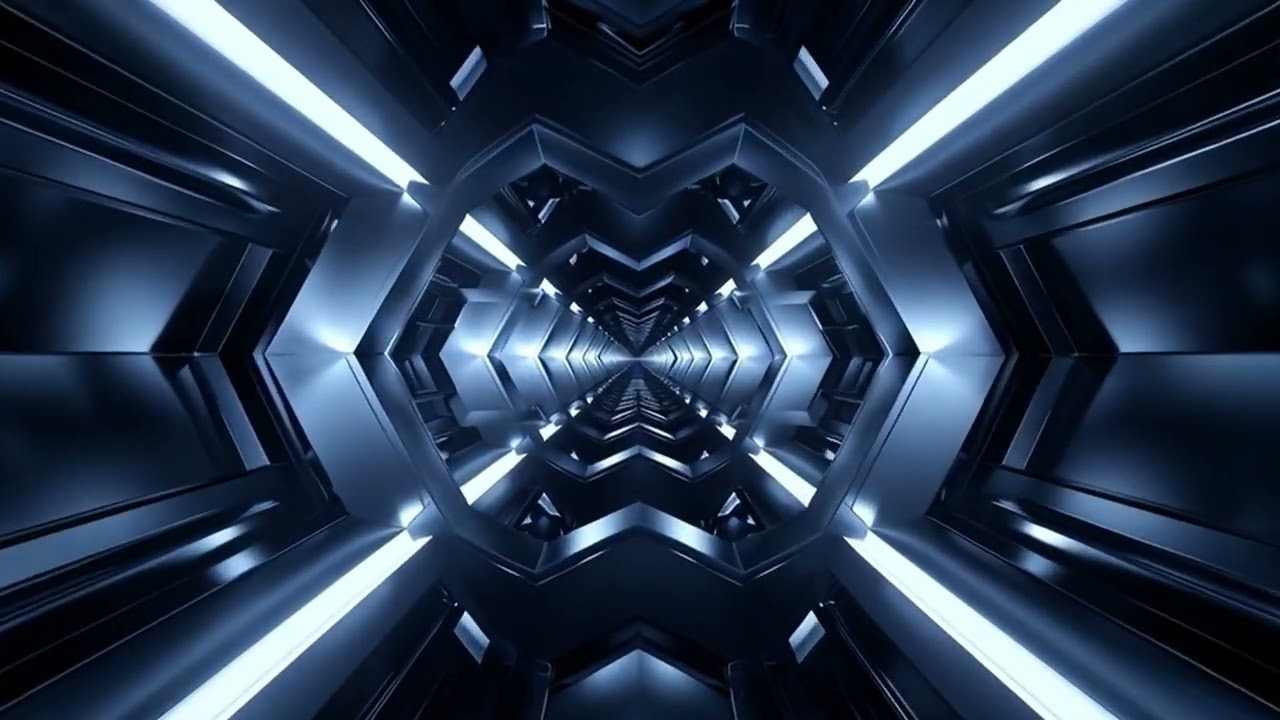 INFINITE AXIS Vol.01｜Futuristic Geometric Tunnel Loops for VJ & Live Visuals