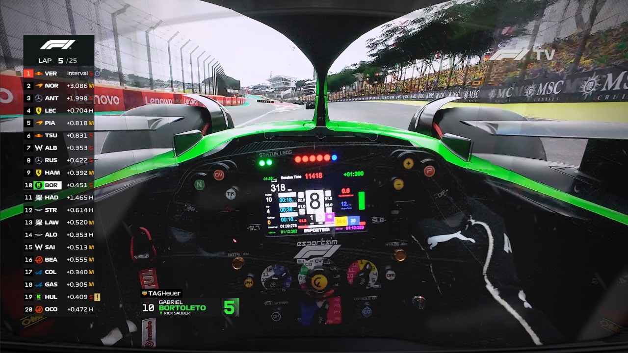 ULTRA REALISTIC F1 25 - Gabriel Bortoleto Brazil GP