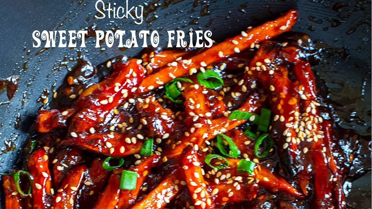 The Best Sticky Sweet Potato Fries