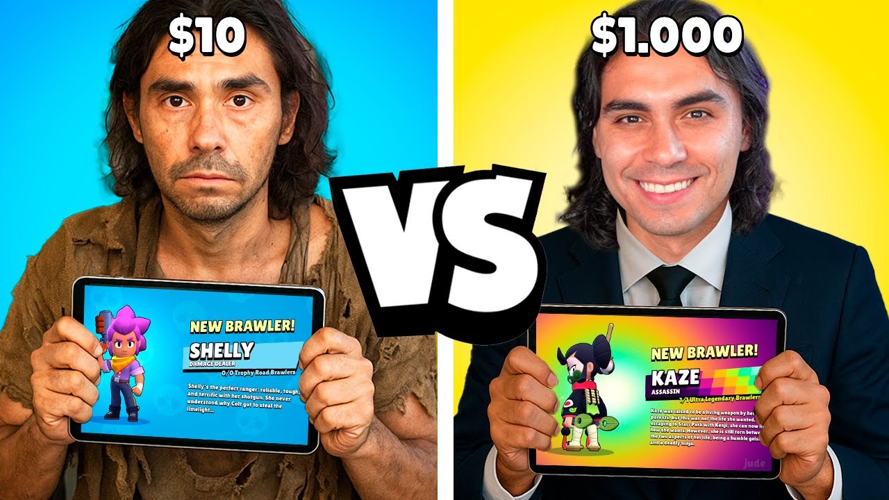 Аккаунт за $10 vs $100 vs $1000 в Brawl Stars