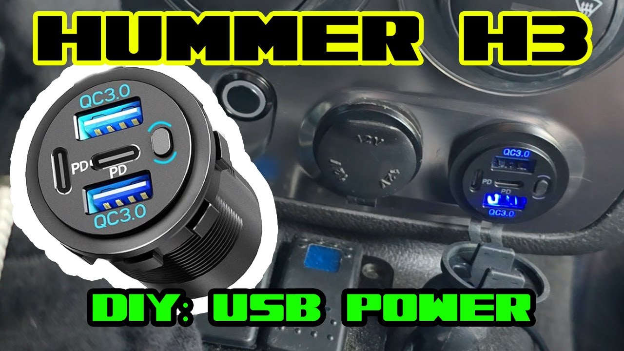 Hummer H3 - USB ports installation