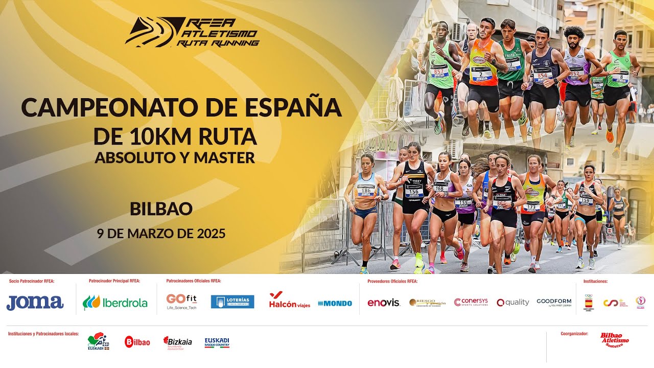 Campeonato de España de 10 km ruta Absoluto y Master (Bilbao, 9 marzo)