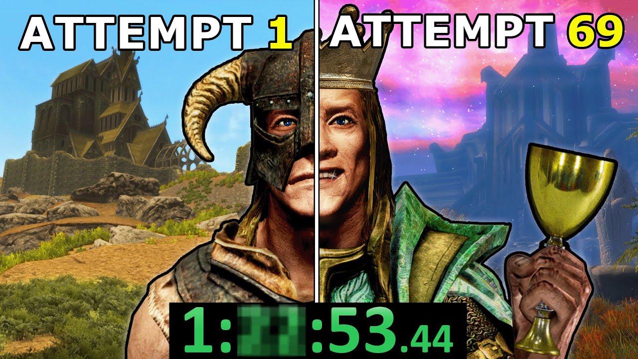 Как я прошёл Skyrim за 90 минут